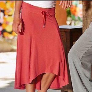 Athleta Pura Vida Red High Low Skirt
